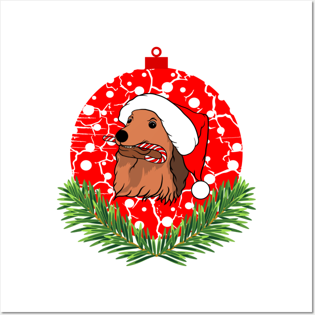 Merry Christmas - Funny Christmas With Dogs Wall Art by AS Shirts
